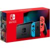 Nintendo Switch console with neon red&blue Joy-Con