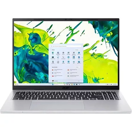 ACER Aspire AG16-71P-75VB, 16" WUXGA IPS, Intel Core 7 150U, 16GB, 1TB SSD, UMA, DOS, ezüst