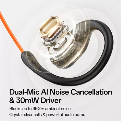 ONEODIO Sport Fejhallgató - OpenRock LINK 10 Black (premium, légvezetés, BT 6.0, fekete, USB-C, USB-A)