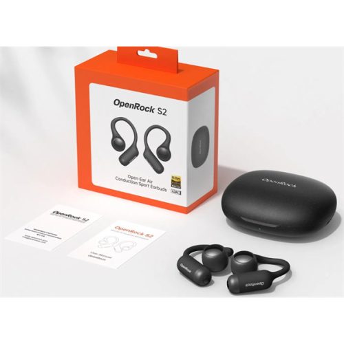 ONEODIO Sport Fejhallgató - OpenRock S2 Black (premium, légvezetés, BT 6.0, fekete)
