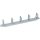 Logilink 19" Cable Organizer 1U w. plastic brackets, grey