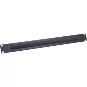 Logilink 19" Cable Entry Panel w/ brush 1U, black