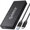 Orico Külső M.2 ház - 9606-C3-BK (USB-C -> M.2 SATA, 5 Gbps, fekete)