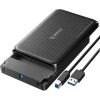 Orico Külső HDD/SSD Ház 2.5"/3,5" - DDW35-C3-EU-BK (USB-C to USB-A/C, Max.: 18TB, fekete)
