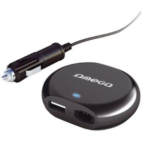Omega DC Mini 90W notebook autós töltő adapter 8-tip