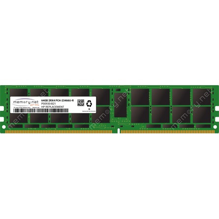 HP 64GB 2933MT/s DDR4 memória Brand modul ECC Registered CL21 zöld OEM