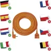 Emos P01230R 30m/ 1aljzat/narancssárga/PVC/250V/1,5mm2 hosszabbító