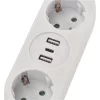 Emos P0221U 1,5m 2xAC/2xUSB/1xType-C fehér elosztó