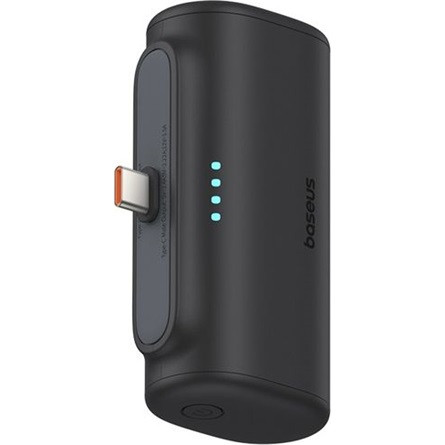 Baseus CHG Baseus Compact 20W gyorstöltő powerbank, 5000mAh, Type-C csatlakozóval, fekete
