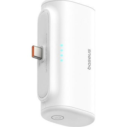 Baseus CHG Baseus Compact 20W gyorstöltő powerbank, 5000mAh, Type-C csatlakozóval, fehér