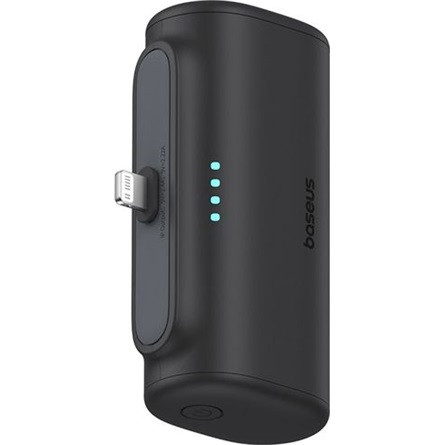 Baseus CHG Baseus Compact 20W gyorstöltő powerbank, 5000mAh, iPhone csatlakozóval, fekete