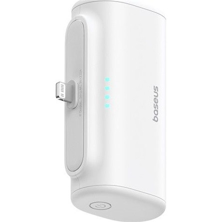 Baseus CHG Baseus Compact 20W gyorstöltő powerbank, 5000mAh, iPhone csatlakozóval, fehér