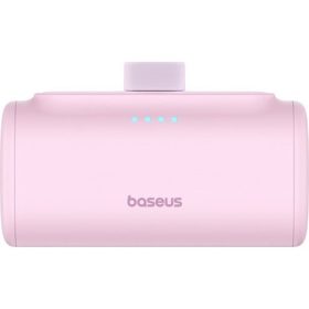   Baseus CHG Baseus Compact 20W gyorstöltő powerbank, 5000mAh, iPhone csatlakozóval, rózsaszín