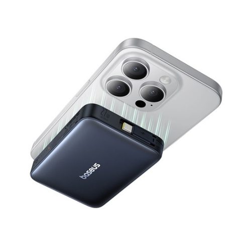 Baseus PicoGo Qi2 Magnetic vezeték nélküli gyorstöltő powerbank 10000 mAh, 27W, fekete
