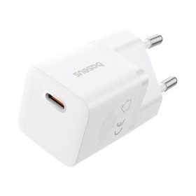  Baseus GaN5 Mini hálózati gyorstöltő 25W, USB Type-C, fehér