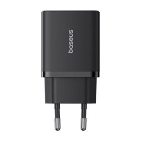   Baseus Cube hálózati gyorstöltő 30W, USB Type-C + 2×USB Type-A, fekete