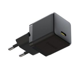   BASEUS PALM hálózati töltő Type-C aljzat 20W, PD gyorstöltő 3.0, FEKETE