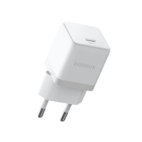   BASEUS PALM hálózati töltő Type-C aljzat 30W, PD gyorstöltő 3.0, FEHÉR