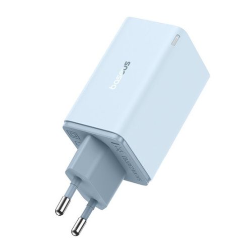 Baseus GaN6 Pro hálózati gyorstöltő 65W, 2×USB Type-C + 2×USB Type-A, kék + 100W USB Type-C, 1m kábel