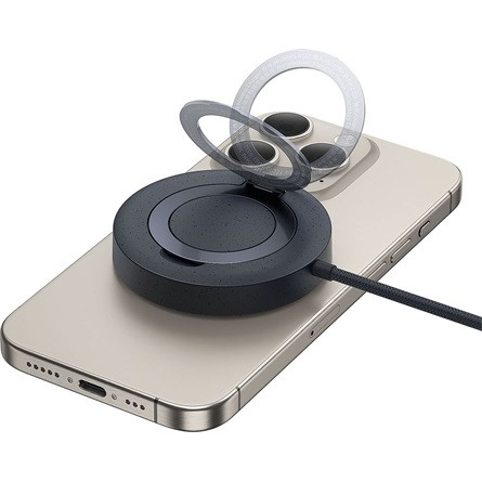 Baseus Simple Mini4 Magnetic vezeték nélküli töltő 15W, fekete