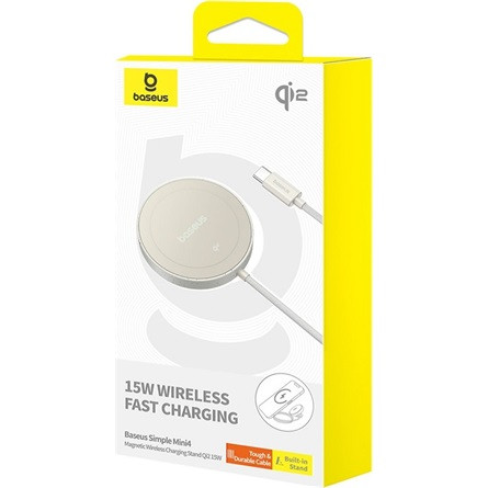 Baseus Simple Mini4 Magnetic vezeték nélküli töltő 15W, arany