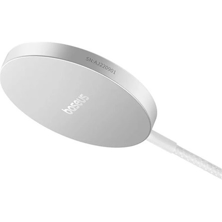 Baseus Simple Mini4 Air Magnetic vezeték nélküli töltő 15W, ezüst