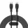 Baseus Pudding USB Type-C, 100W gyorstöltő adatkábel, 1.2m, fekete