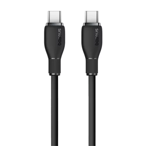 Baseus Pudding USB Type-C, 100W gyorstöltő adatkábel, 1.2m, fekete