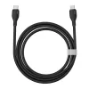 Baseus Pudding USB Type-C, 100W gyorstöltő adatkábel, 1.2m, fekete