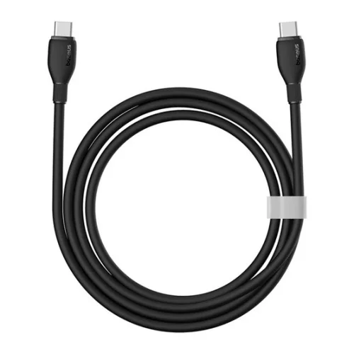 Baseus Pudding USB Type-C, 100W gyorstöltő adatkábel, 1.2m, fekete