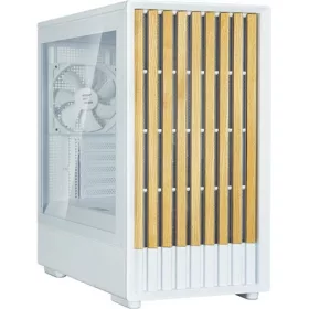   Zalman P10 Namu táp nélküli ablakos MT Mini Tower számítógépház fehér-barna