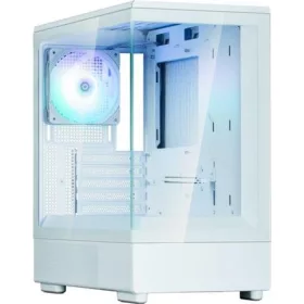   Zalman P10 WHITE táp nélküli ablakos MT Mini Tower számítógépház fehér