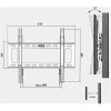 Harmantrade ML-P12M 23"-65" monitor TV fali tartó fekete