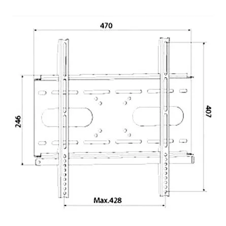 Harmantrade ML-P14M 23"-55" monitor TV fali tartó fekete
