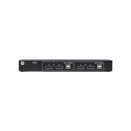 StarTech 2-PORT DISPLAYPORT KVM SWITCH DUAL-VIEW VIDEO MATRIX 4K 60HZ