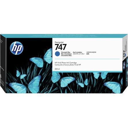 Egyéb HP P2V85A Patron Chromatic Blue 300ml No.747 (Eredeti)