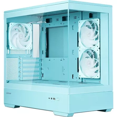 Zalman P30 MINT V2 táp nélküli ablakos MT Mini Tower számítógépház zöld