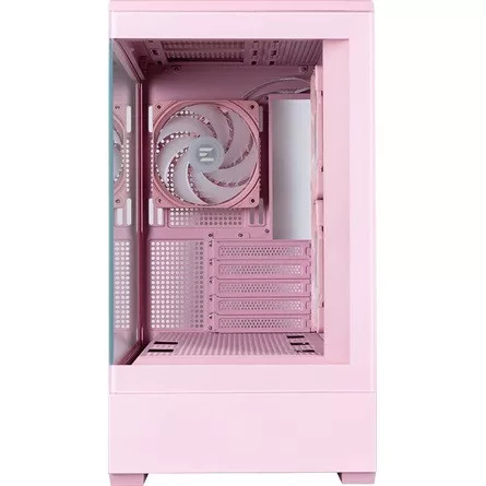 Zalman P30 PINK V2 táp nélküli ablakos MT Mini Tower számítógépház rózsaszín