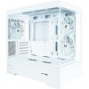 Zalman P30 WHITE táp nélküli ablakos MT Mini Tower számítógépház fehér