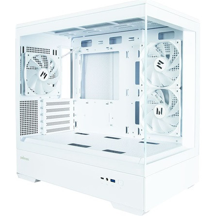 Zalman P30 WHITE táp nélküli ablakos MT Mini Tower számítógépház fehér