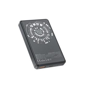   AWEI P33K vésztöltő USB+Type-C aljzat 10000mAh, PD gyorstöltő, FEKETE