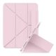 Baseus IPAD Pro 11 (2022) BASEUS MINIMALIST tok álló, bőr hatású aktív FLIP, ceruza tartó, RÓZSASZÍN