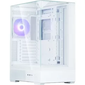   Zalman P40 Prism Plus táp nélküli ablakos Mid Tower számítógépház fehér