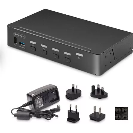 StarTech P4AD122-KVM-SWITCH 4-PORT DISPLAYPORT KVM SWITCH