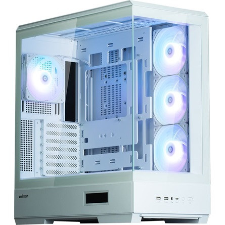 Zalman P50 WHITE táp nélküli ablakos Mid Tower számítógépház fehér