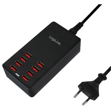 LogiLink USB tábla töltő, 8x USB port, 44W