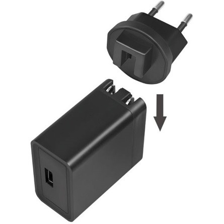 LogiLink PA0188 Travel Charger 18W univerzális hálózati töltő adapter 3-plug 100+ ország (QC3.0)