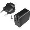 LogiLink PA0188 Travel Charger 18W univerzális hálózati töltő adapter 3-plug 100+ ország (QC3.0)