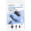 LogiLink PA0203 10W univerzális autós töltő adapter + tartó