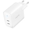 LogiLink USB tápcsatlakozó adapter, 2x USB-C port (PD), GaN-technológia, 40 W